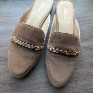 Michael Kors Brown Suede Mules